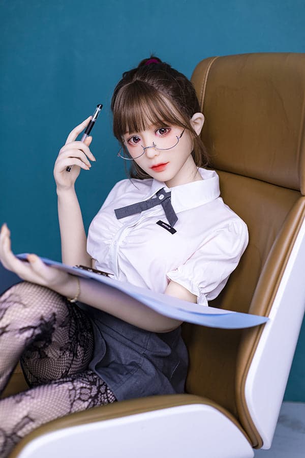 Reseña de la muñeca sexual asiática Dimu Doll de 158 cm para cosplay de oficina - Beata